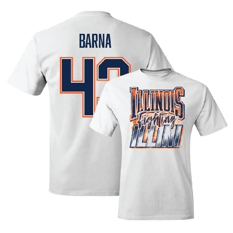 White Illinois Graphic Comfort Colors Tee    - Joe Barna