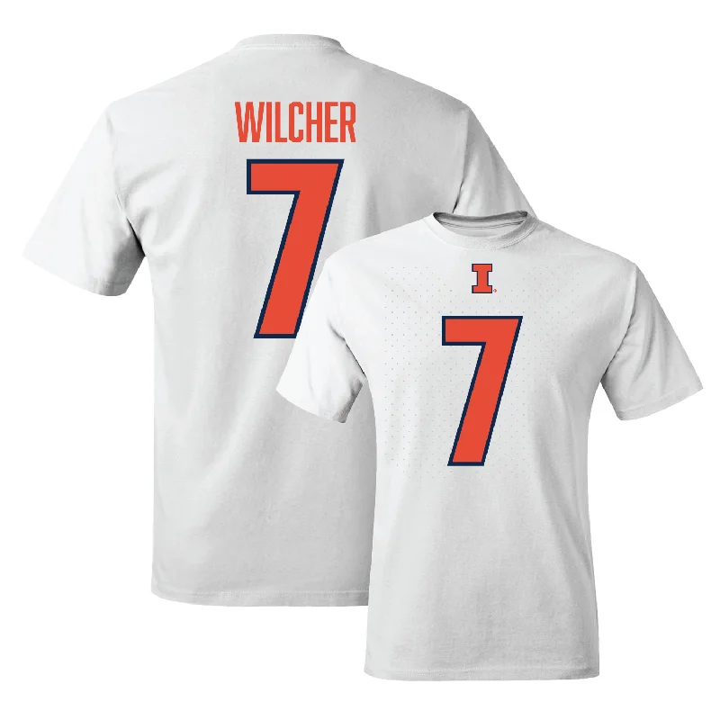 White Illinois Shirsey Comfort Colors Tee - Kenari Wilcher #7