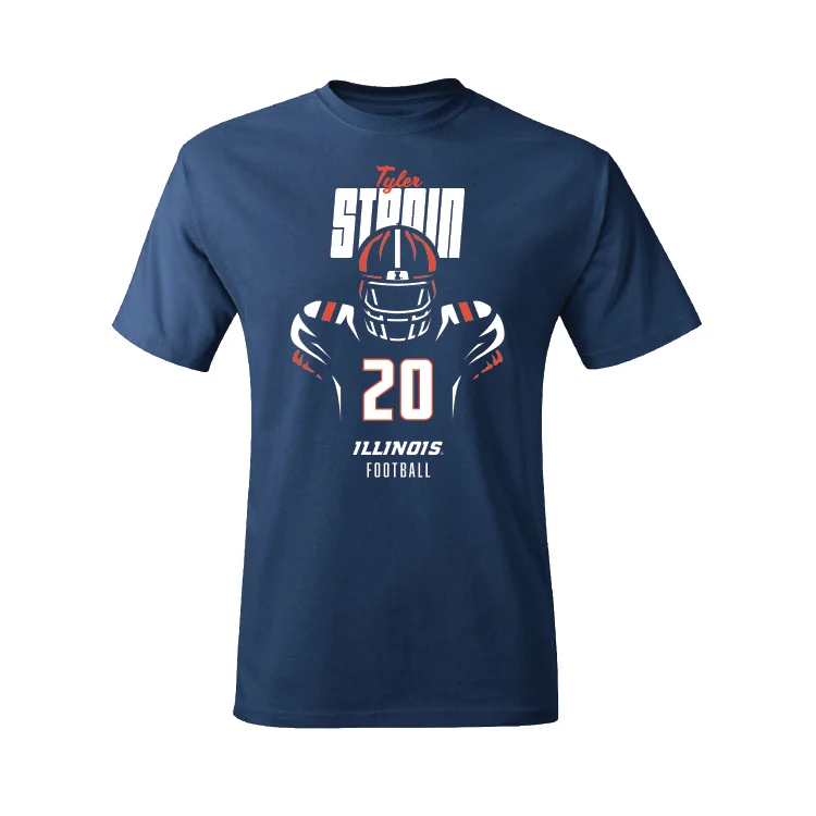 Navy Illinois Silhouette Tee - Tyler Strain #20