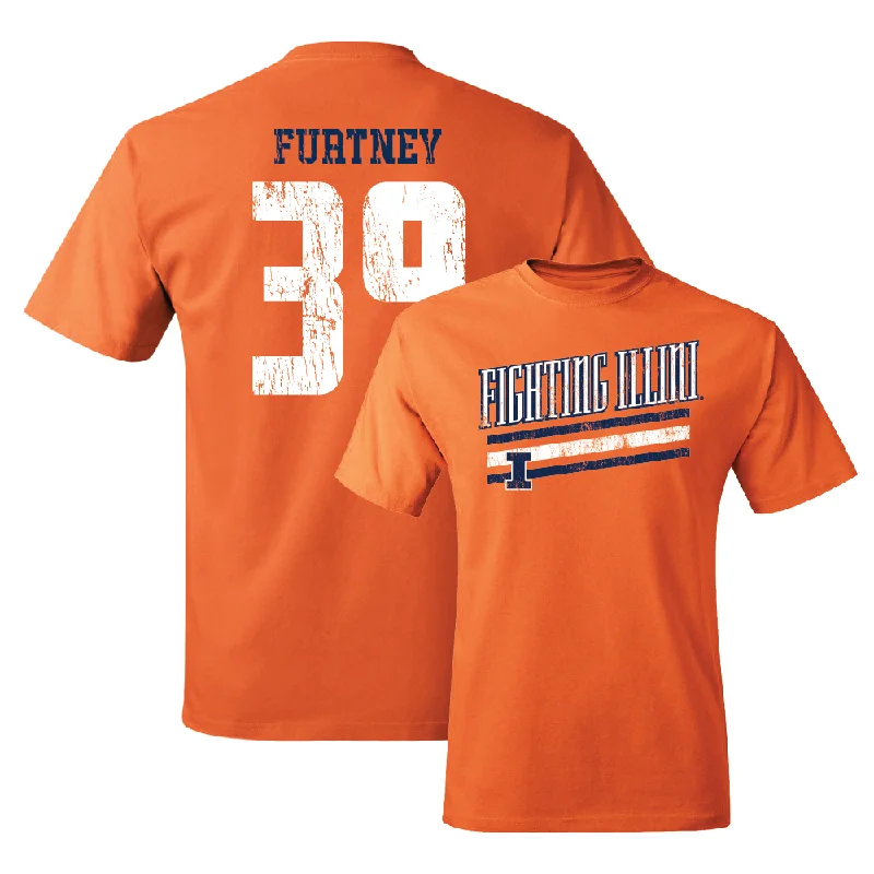 Orange Slant Tee    - Jake Furtney