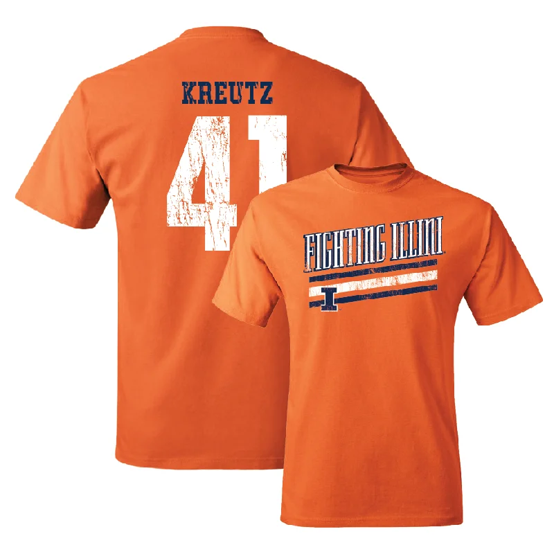 Orange Slant Tee    - James Kreutz