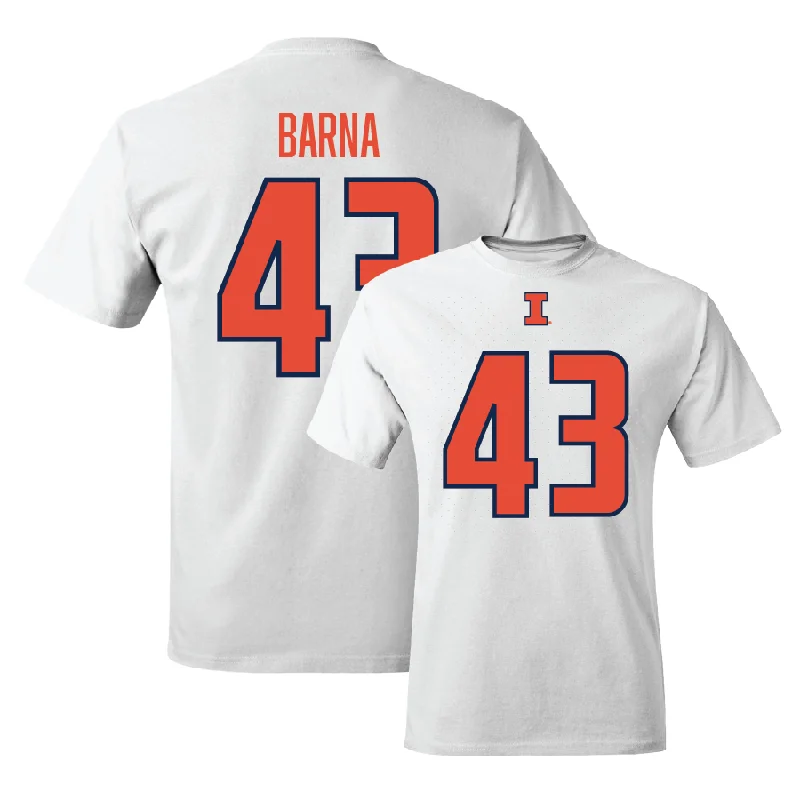 White Illinois Player Tee     - Joe Barna