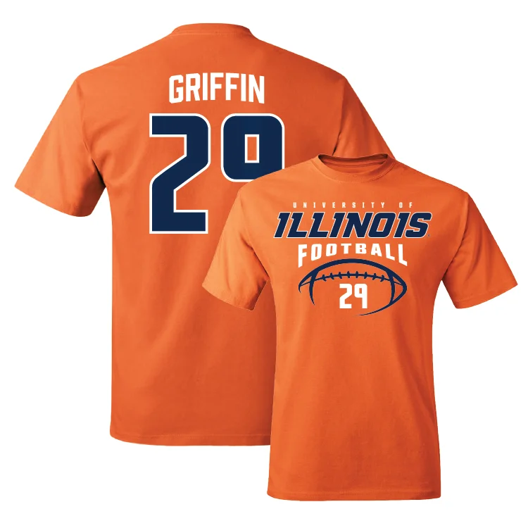 Orange Illinois Football Tee - Timothy Griffin Jr.  #29