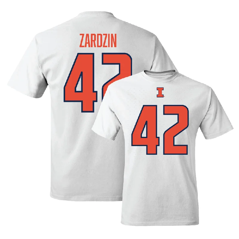 White Illinois Player Tee     - Luke Zardzin