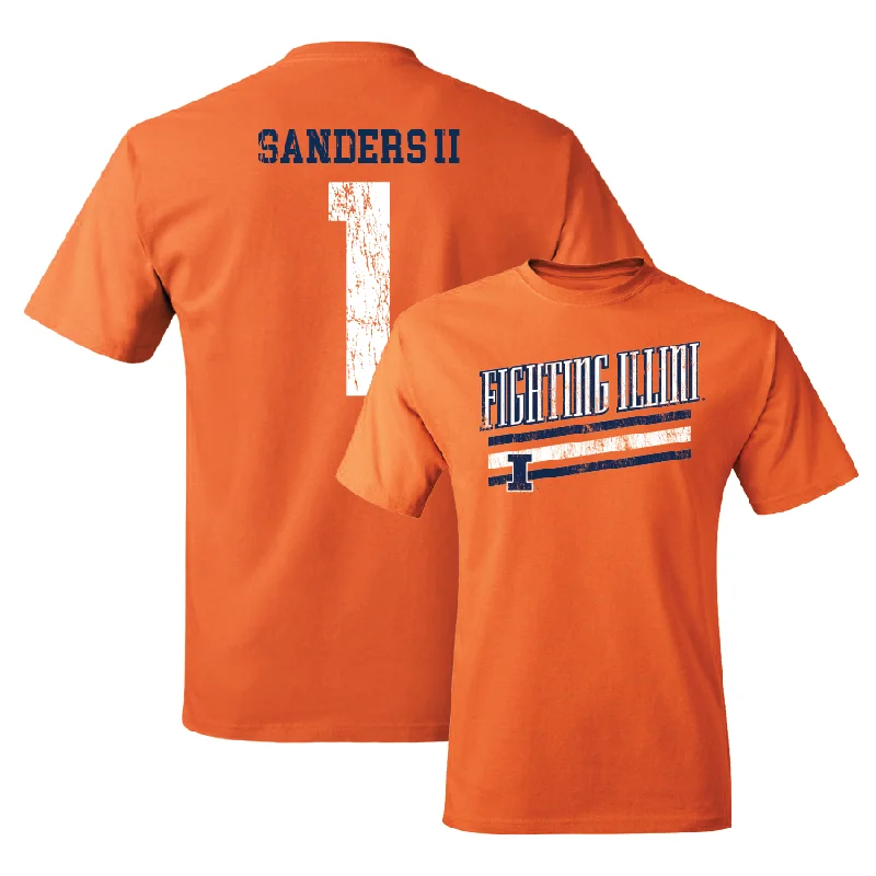 Orange Slant Tee  - Mario Sanders II