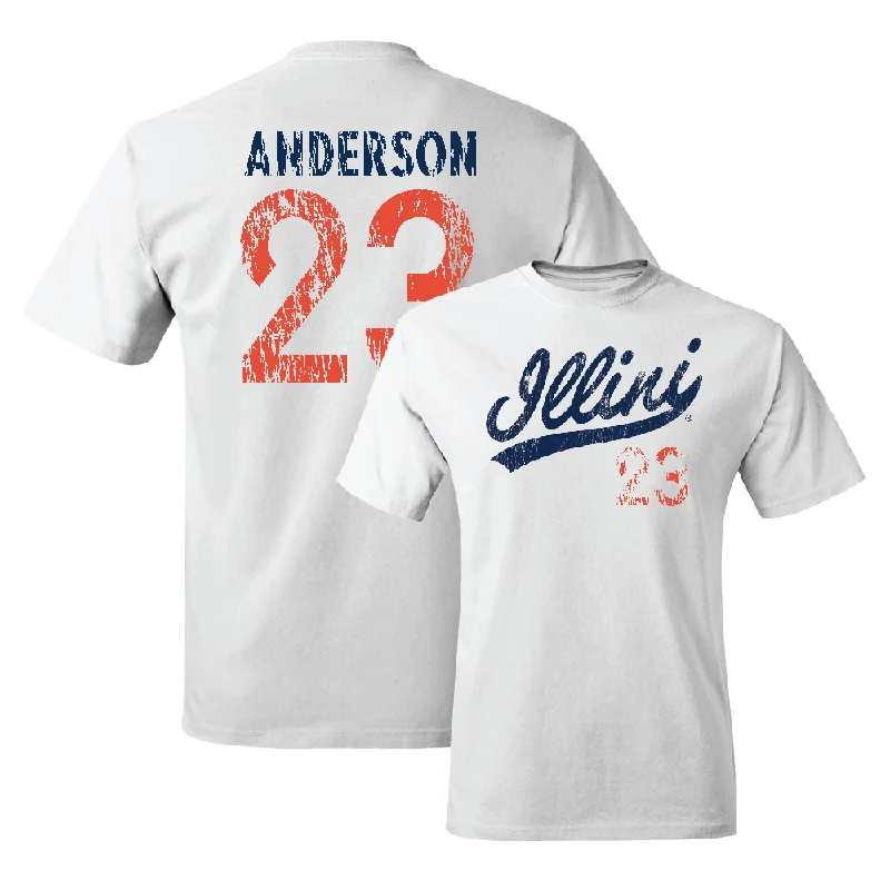 White Script Comfort Colors Tee    - Jordan Anderson