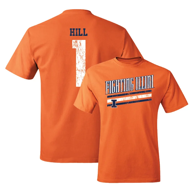 Orange Slant Tee - Demetrius Hill #1