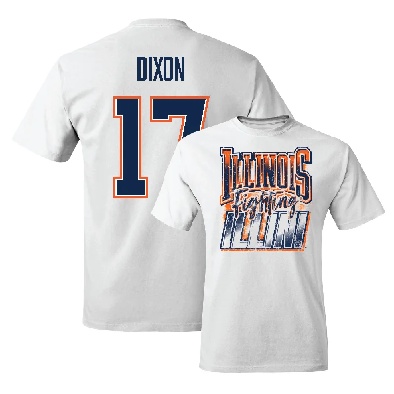 White Illinois Graphic Comfort Colors Tee    - Collin Dixon