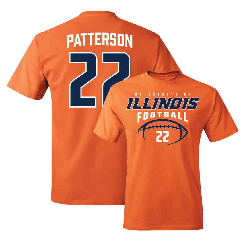 Orange Illinois Football Tee    - Kaleb Patterson