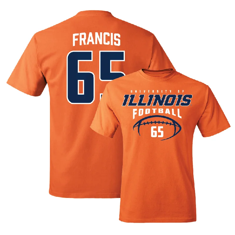 Orange Illinois Football Tee    - Kellen Francis