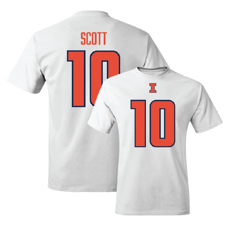 White Illinois Player Tee  - Miles Scott