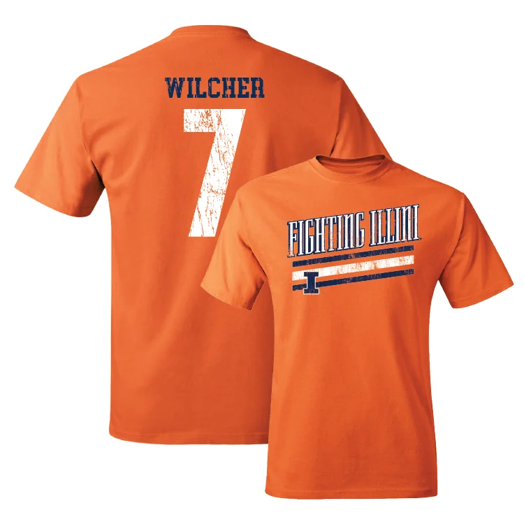 Orange Slant Tee - Kenari Wilcher #7