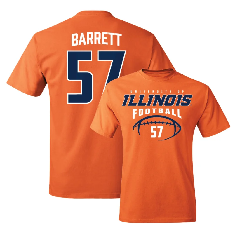 Orange Illinois Football Tee    - Zach Barrett