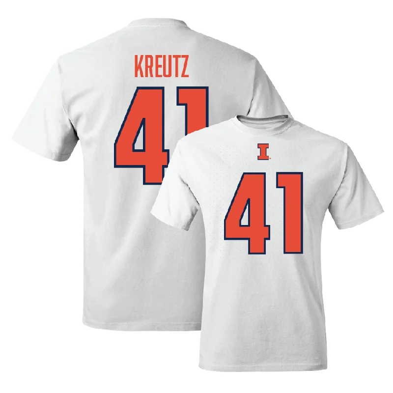 White Illinois Player Tee     - James Kreutz