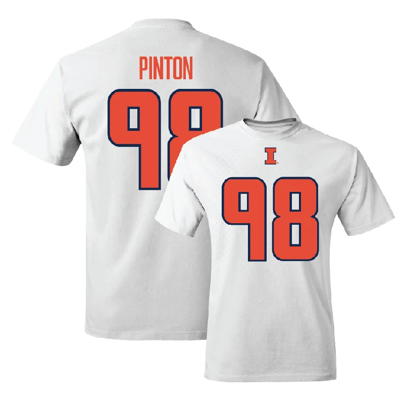 White Illinois Player Tee     - Fabrizio Pinton