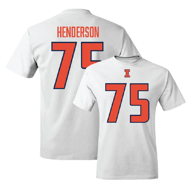 White Illinois Player Tee     - Brandon Henderson