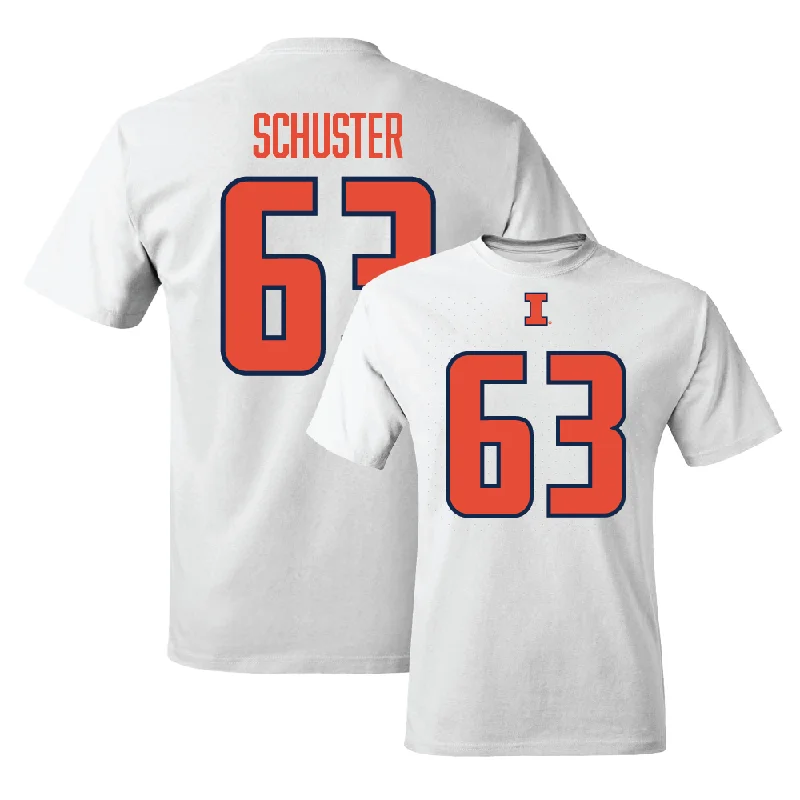 White Illinois Player Tee    - Dezmond Schuster