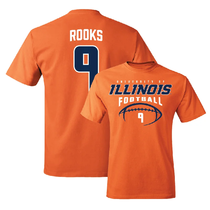 Orange Illinois Football Tee    - Tyson Rooks