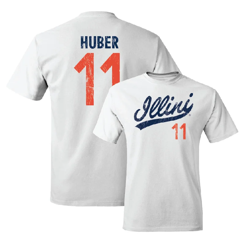 White Script Comfort Colors Tee    - Jake Huber