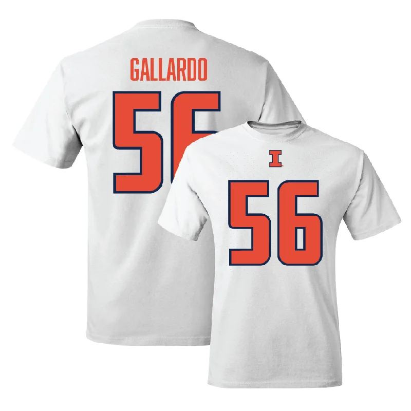 White Illinois Player Tee     - Guillermo Gallardo