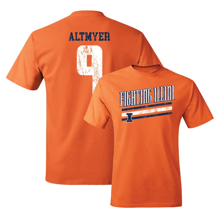 Orange Slant Tee - Luke Altmyer #9