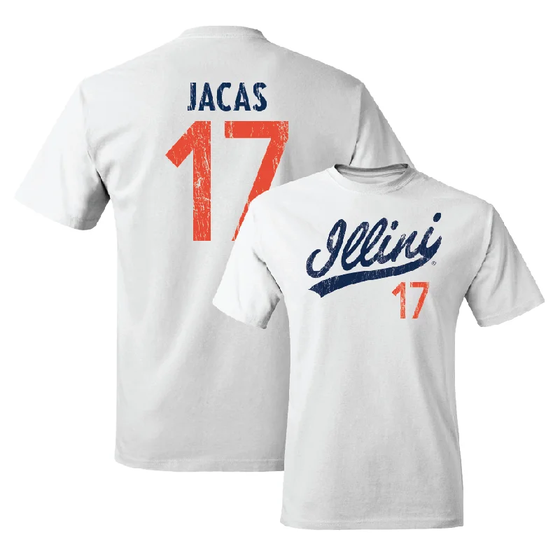 White Script Comfort Colors Tee    - Gabe Jacas