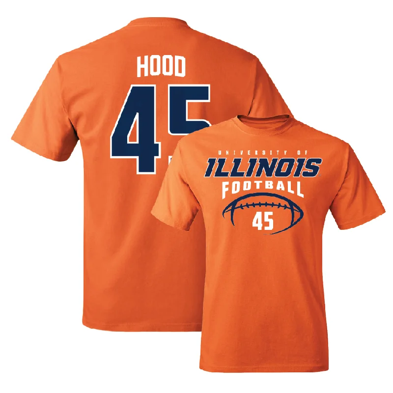 Orange Illinois Football Tee    - Malachi Hood