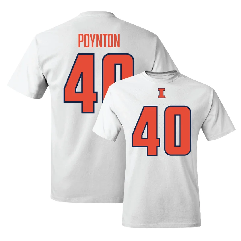 White Illinois Player Tee     - Ronan Poynton