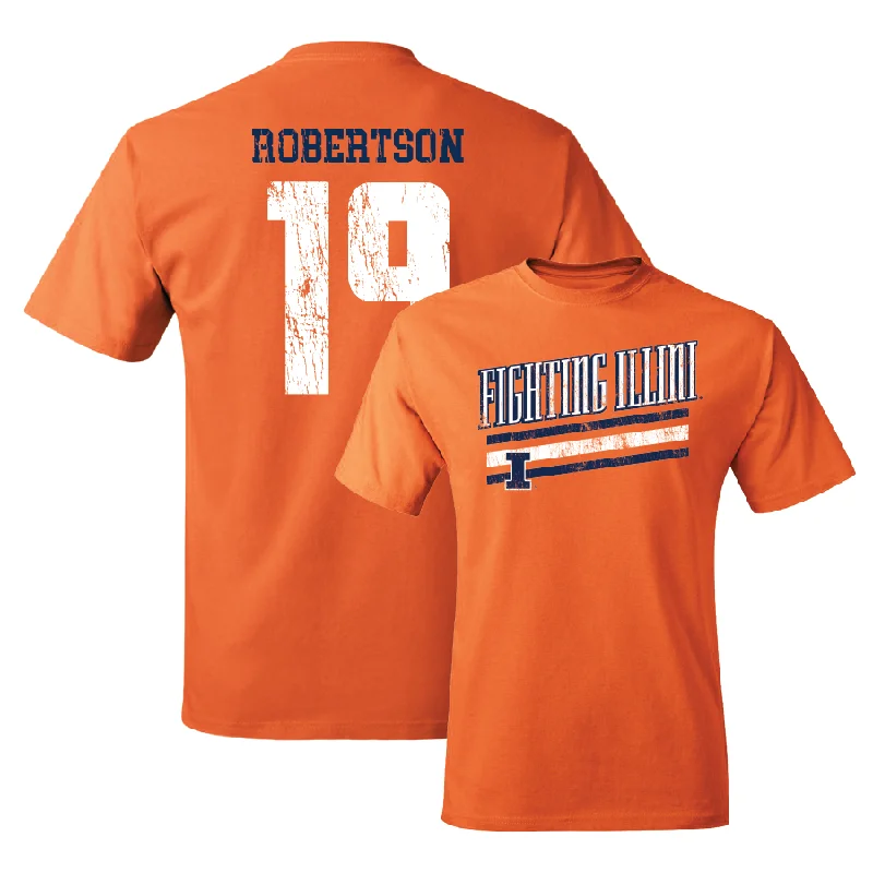 Orange Slant Tee  - Hugh Robertson