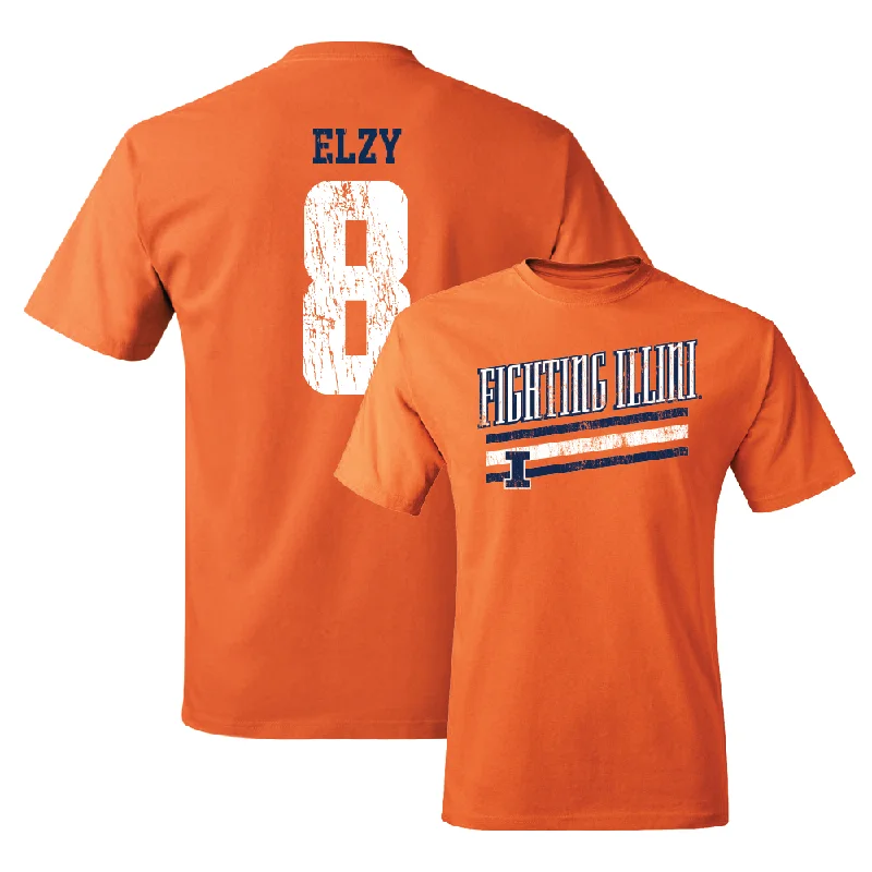 Orange Slant Tee   - Malik Elzy