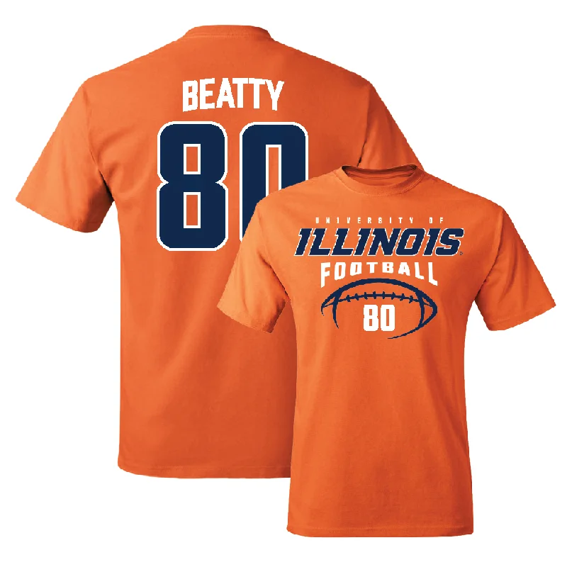 Orange Illinois Football Tee    - Hank Beatty