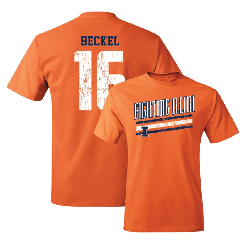 Orange Slant Tee    - Tanner Heckel