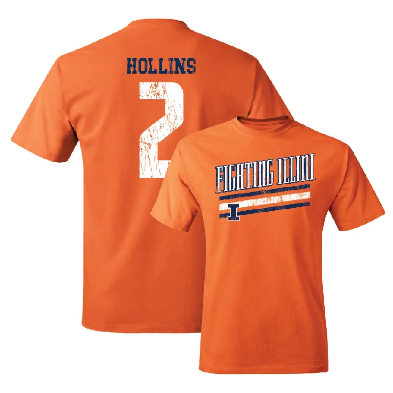 Orange Slant Tee    - Ashton Hollins