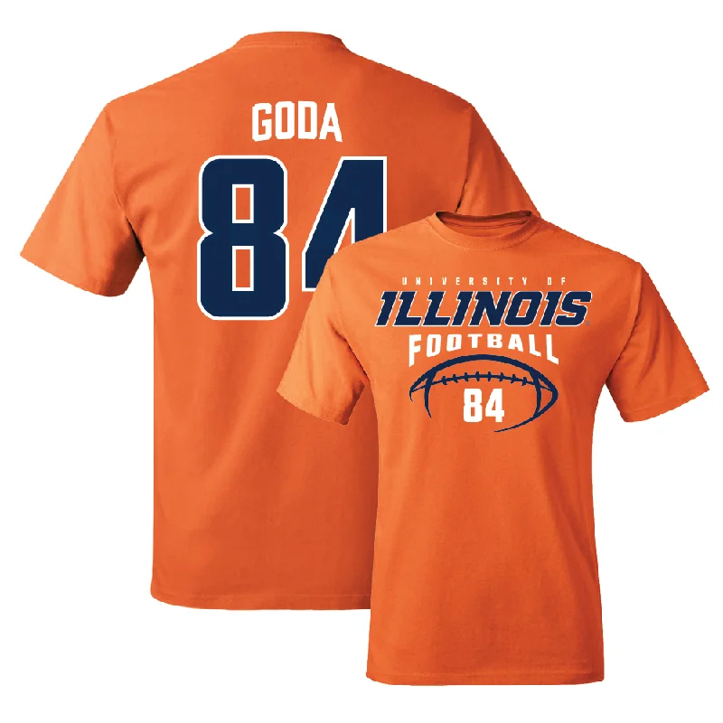 Orange Illinois Football Tee    - Carson Goda