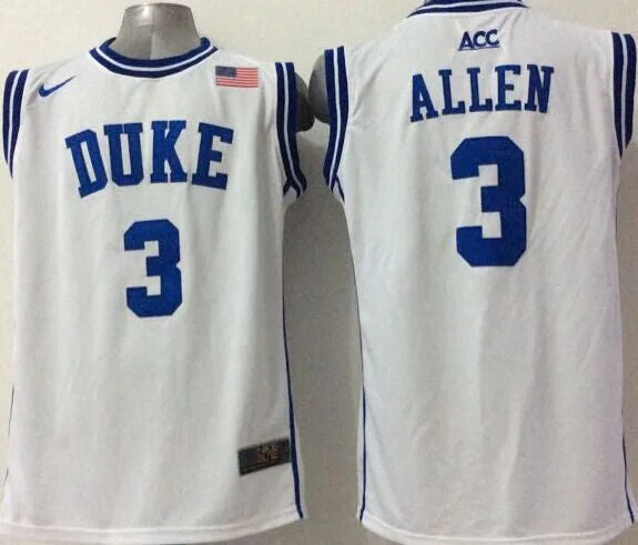 Duke Blue Devils 3 Allen White College Basketball Jersey