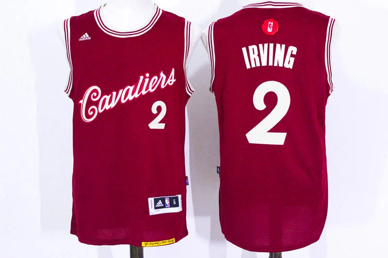 Cavaliers 2 Kyrie Irving Red 2015-16 Christmas Day Swingman Basketball Jersey