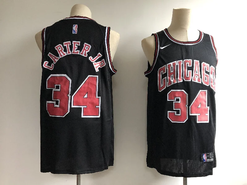 Bulls 34 Wendell Carter Jr. Black Swingman Basketball Jersey