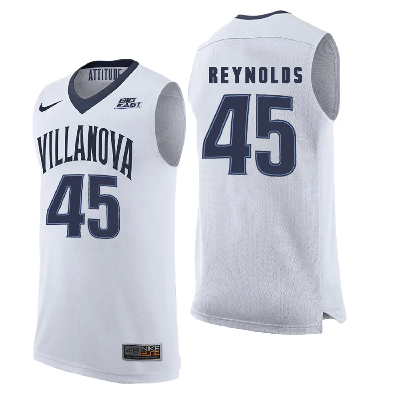 Villanova Wildcats 45 Darryl Reynolds White College Basketball Elite Basketball Jersey