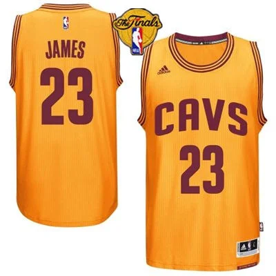 Cavaliers 23 James Yellow 2015 Finals New Rev 30 Basketball Jersey