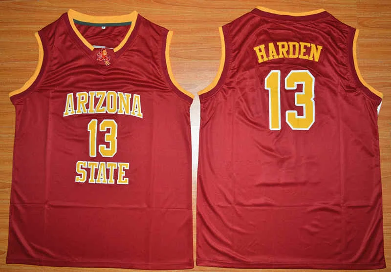 Arizona State Sun Devils 13 James Harden Maroon College Basketball Basketball Jersey