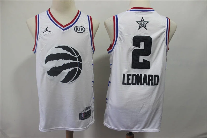 Raptors 2 Kawhi Leonard White 2019 All-Star Game Jordan Brand Swingman Basketball Jersey