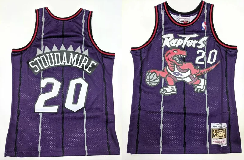 Men' Toronto Raptors #20 Damon Stoudamire Purple Stitched Basketball Jersey