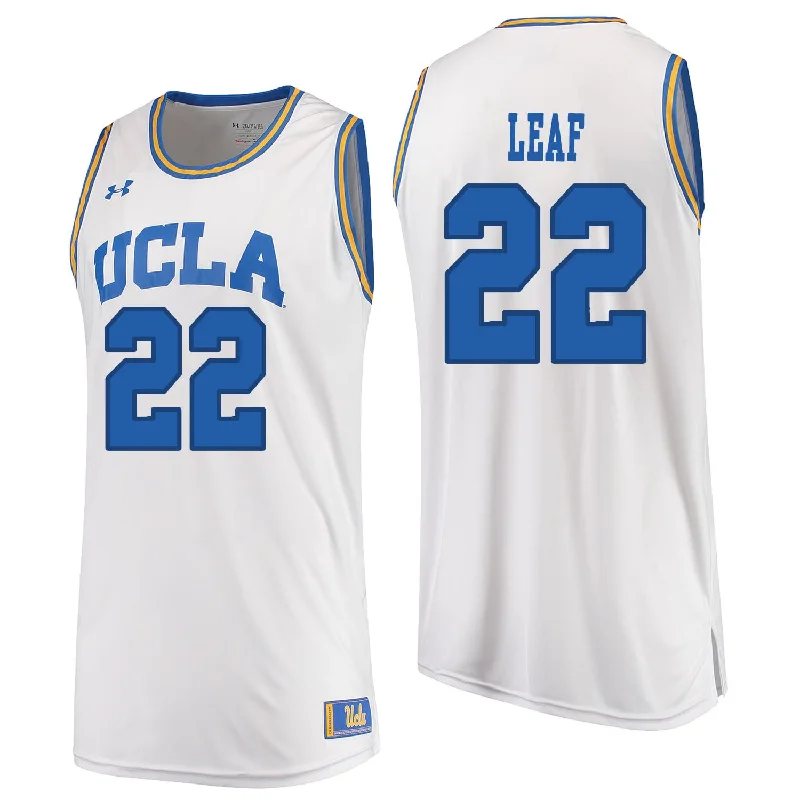 UCLA Bruins 22 T. J. Leaf White College Basketball Basketball Jersey