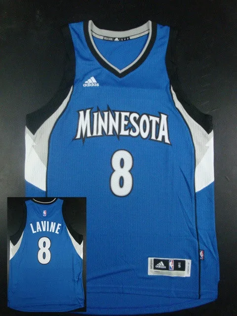 Timberwolves 8 Lavine Blue New Revolution 30 Basketball Jerseys