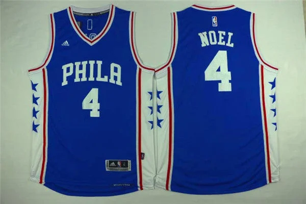 76ers 4 Nerlens Noel Blue Swingman Basketball Jersey