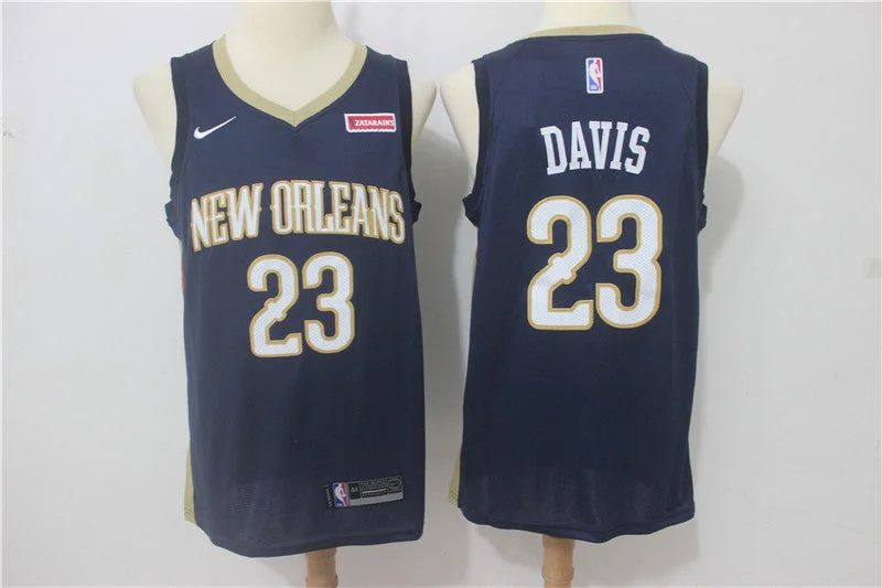 Pelicans 23 Anthony Davis Navy Swingman Basketball Jersey