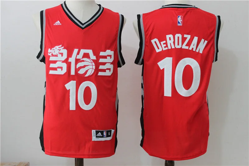 Raptors 10 DeMar DeRozan Red 2016-17 Chinese New Year Swingman Basketball Jersey