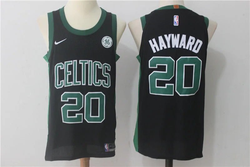 Celtics 20 Gordon Hayward Black Authentic Basketball Jersey