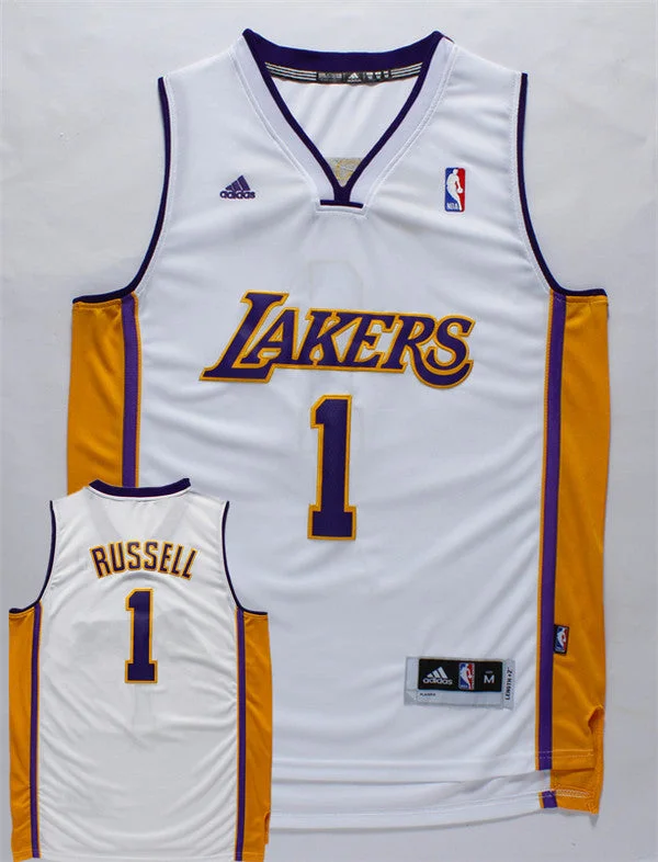 Lakers 1 D'Angelo Russell White Swingman Swingman Basketball Jersey