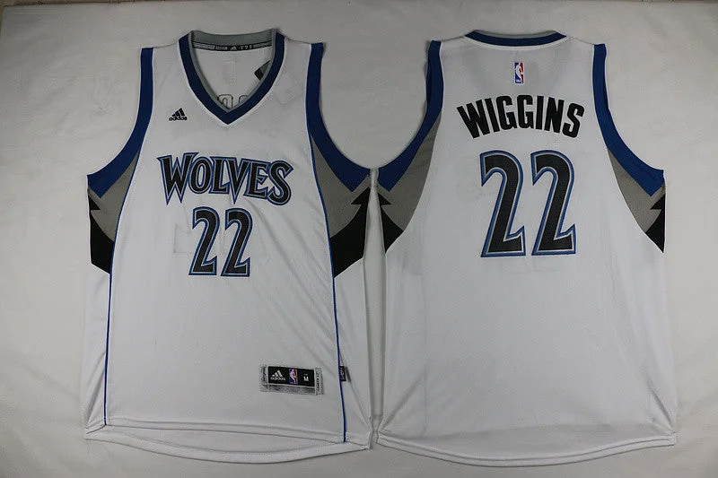 Timberwolves 22 Andrew Wiggins White Swingman Basketball Jersey